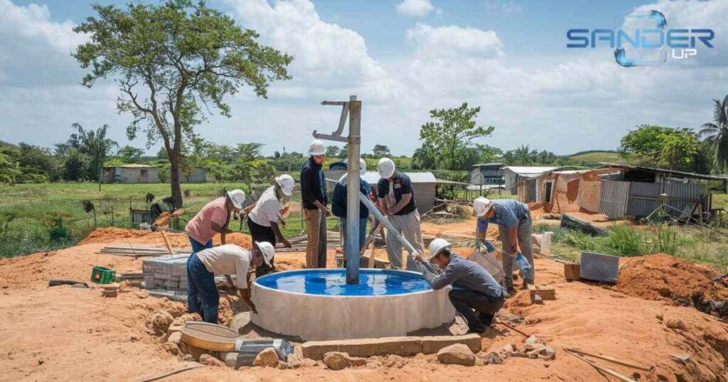 Installing a Hand Pump Water Well